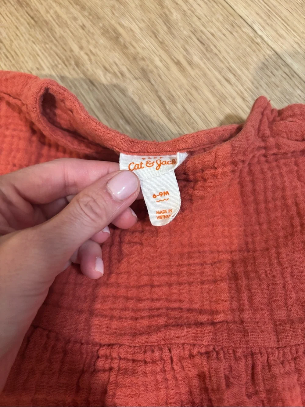 Cat & Jack Two-Piece Top and Bloomers Set - Rust and Coral